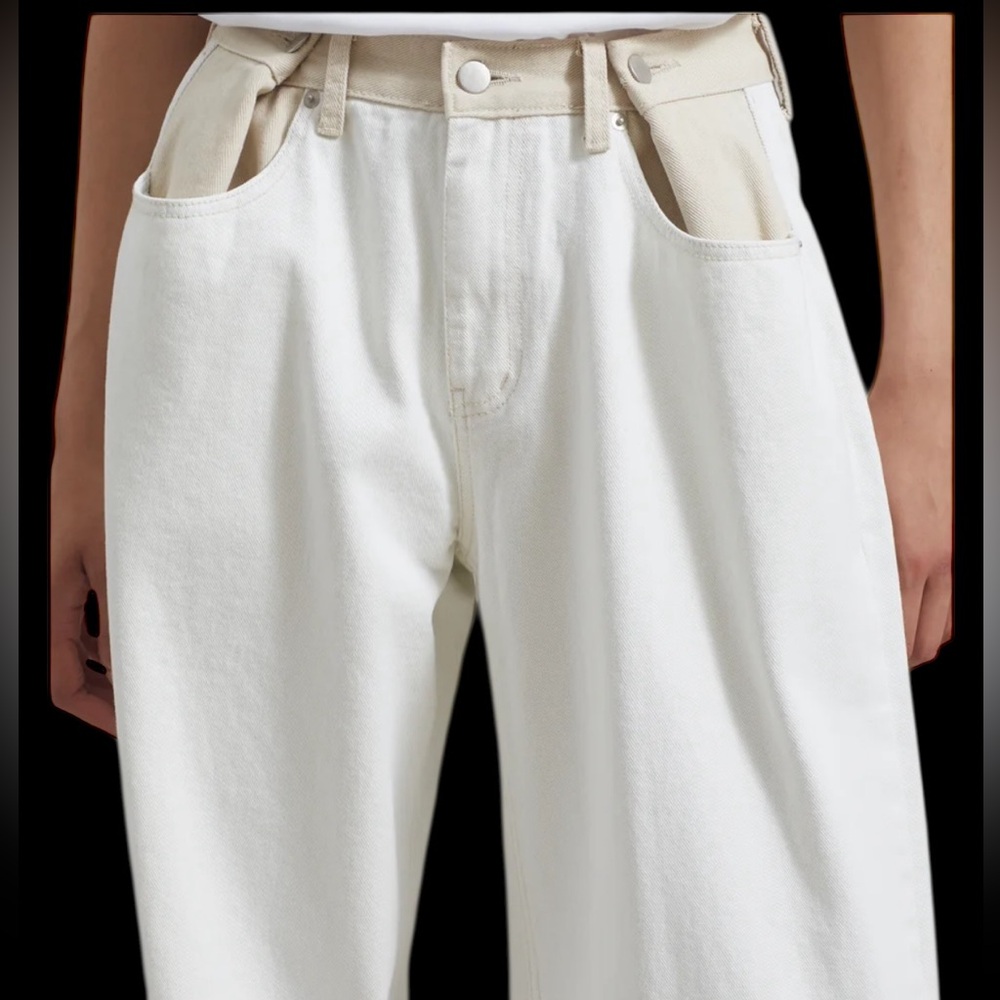 Frankie Shop Women's White Jeans - Picture 9 of 15